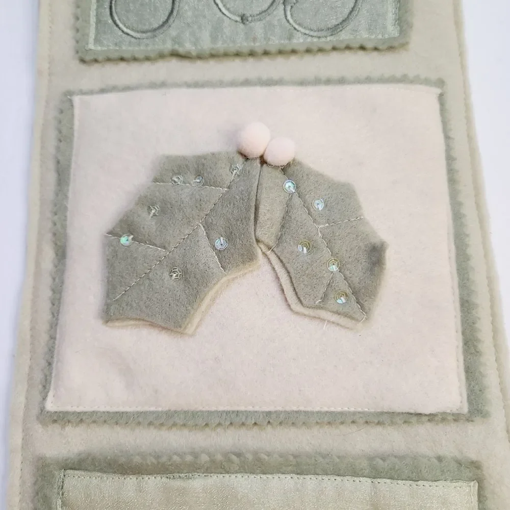 Shabby Chic Christmas Pale Green Joy Hanging Door Decor Banner